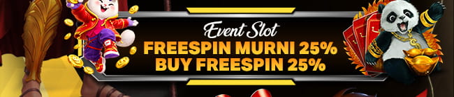EVENT SLOT FREESPIN MURNI 25% & BUY FREESPIN 25